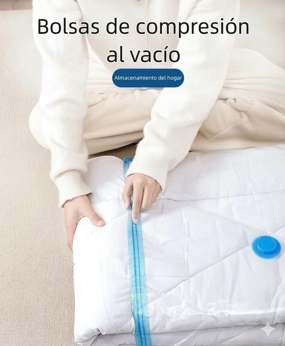 Duplica el espacio de tu maleta sin dejar nada por fuera - bolsa al vacio almacenamiento X5 + Bomba