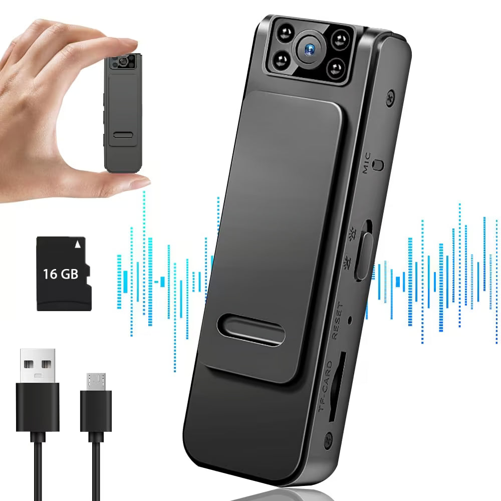 Cámara Mini Body Cam Pro 1080P: Tu seguridad y mejores momentos grabados en HD