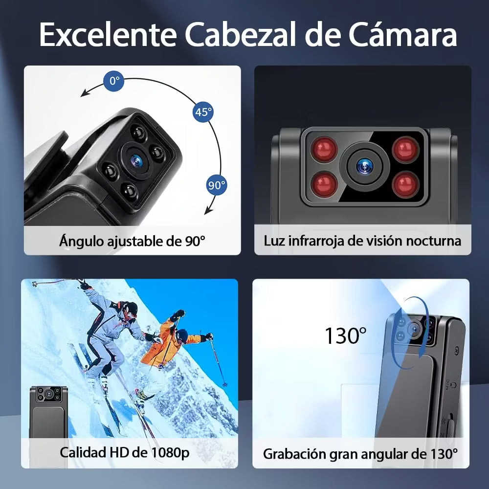 Cámara Mini Body Cam Pro 1080P: Tu seguridad y mejores momentos grabados en HD