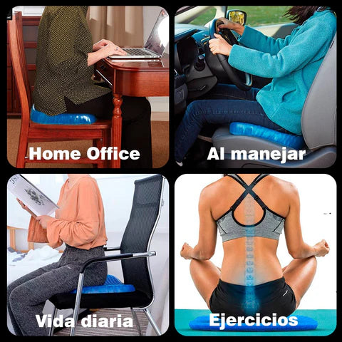 COJÍN DE GEL – La forma inteligente de sentarte por horas sin incomodidad