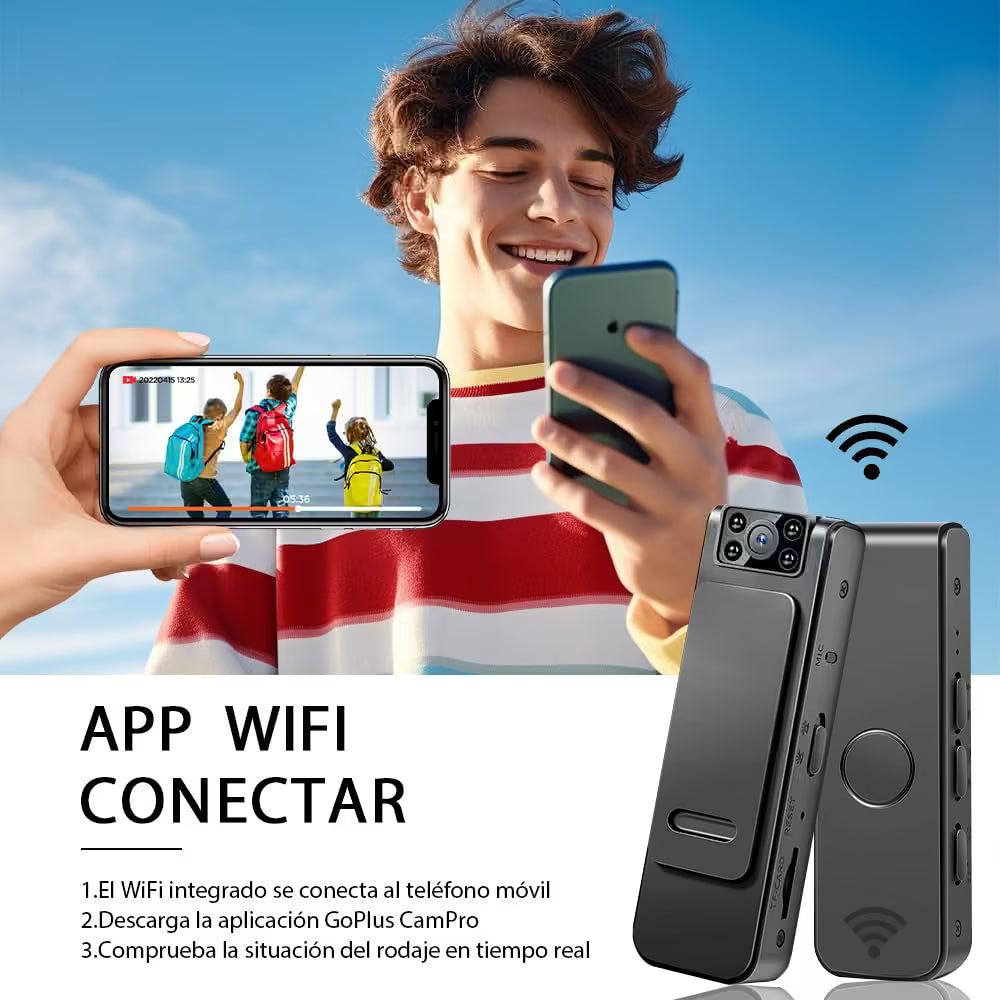 Cámara Mini Body Cam Pro 1080P: Tu seguridad y mejores momentos grabados en HD