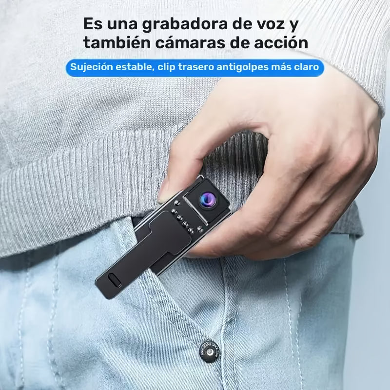 Cámara Mini Body Cam Pro 1080P: Tu seguridad y mejores momentos grabados en HD