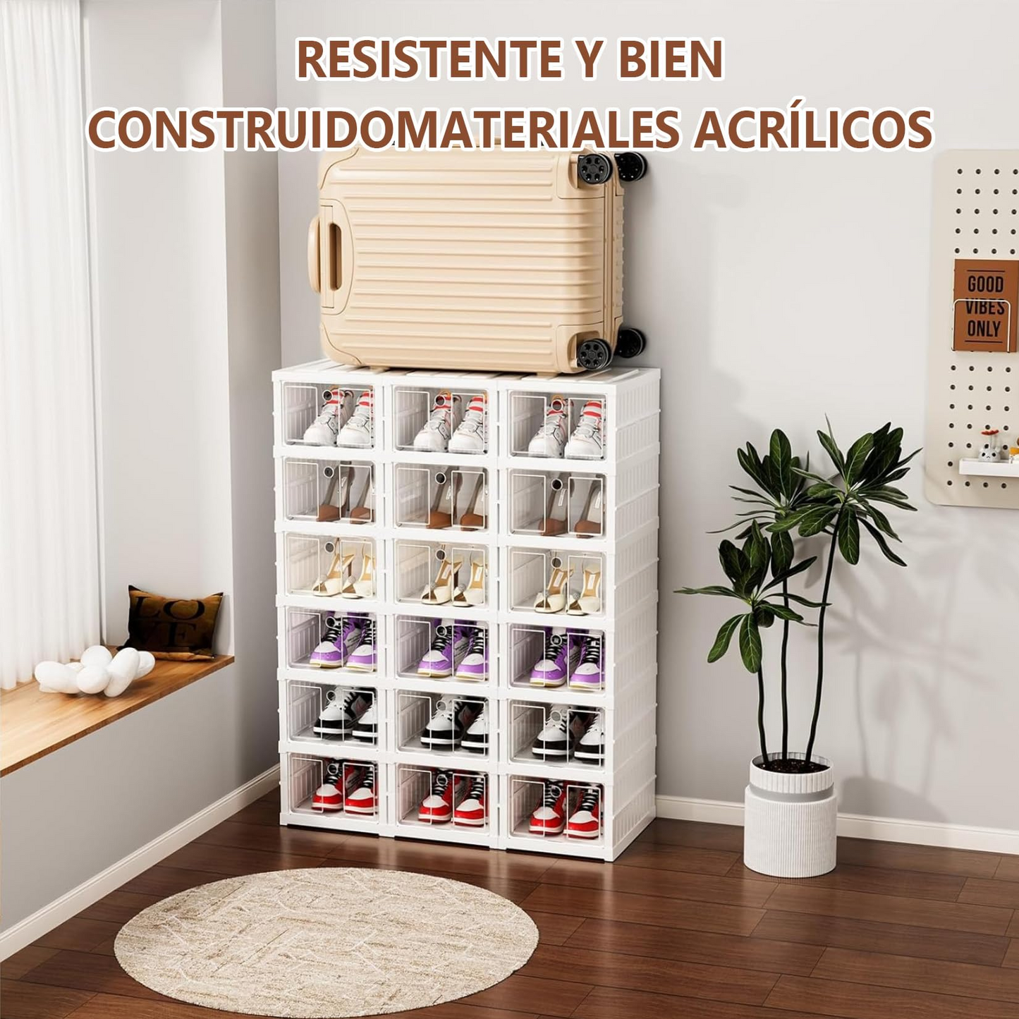 Organizador de Zapatos Plegable De 6 niveles – Más Orden, Más Espacio y Cero Estrés en tu Clóset