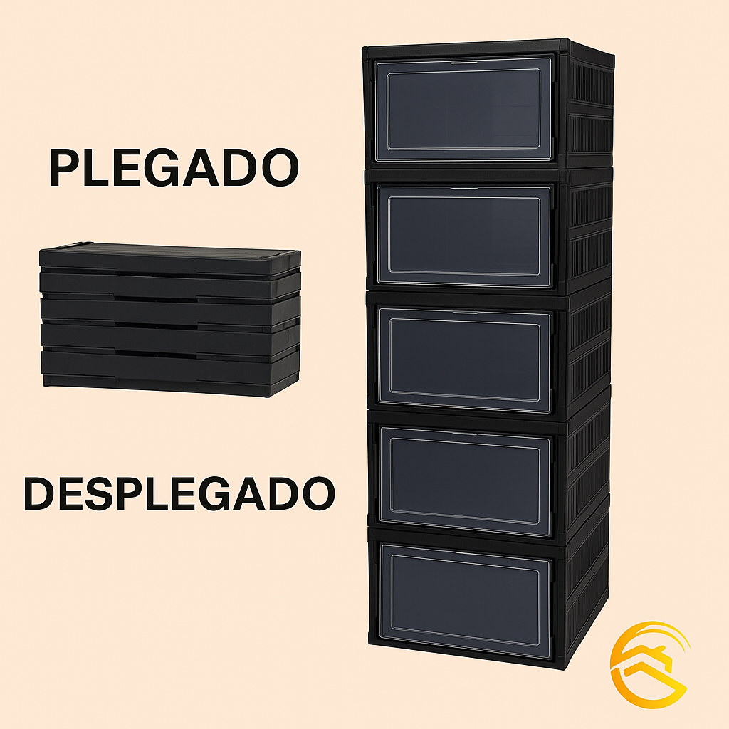 Organizador de Zapatos Plegable De 6 niveles – Más Orden, Más Espacio y Cero Estrés en tu Clóset