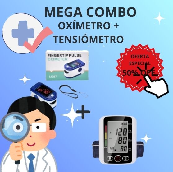 Combo Oximetro + Tensiometro - La forma más fácil y confiable de monitorear tu salud todos los días