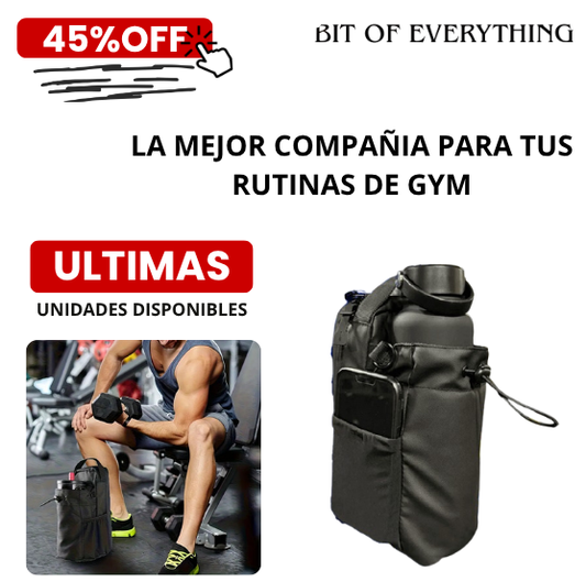 BOLSO MAGNETICO IMPERMEABLE GYM – Lleva Todo lo que Necesitas, Sin Cargar de Más